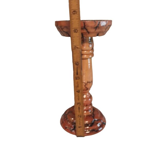 Unique Burned Wood Candle Holders Signed And Numbered By The Artist - Picture 8 of 9